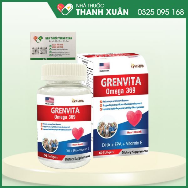 Grenvita Omega 369 - Hỗ trợ làm giảm các triệu chứng rối loạn nhịp tim